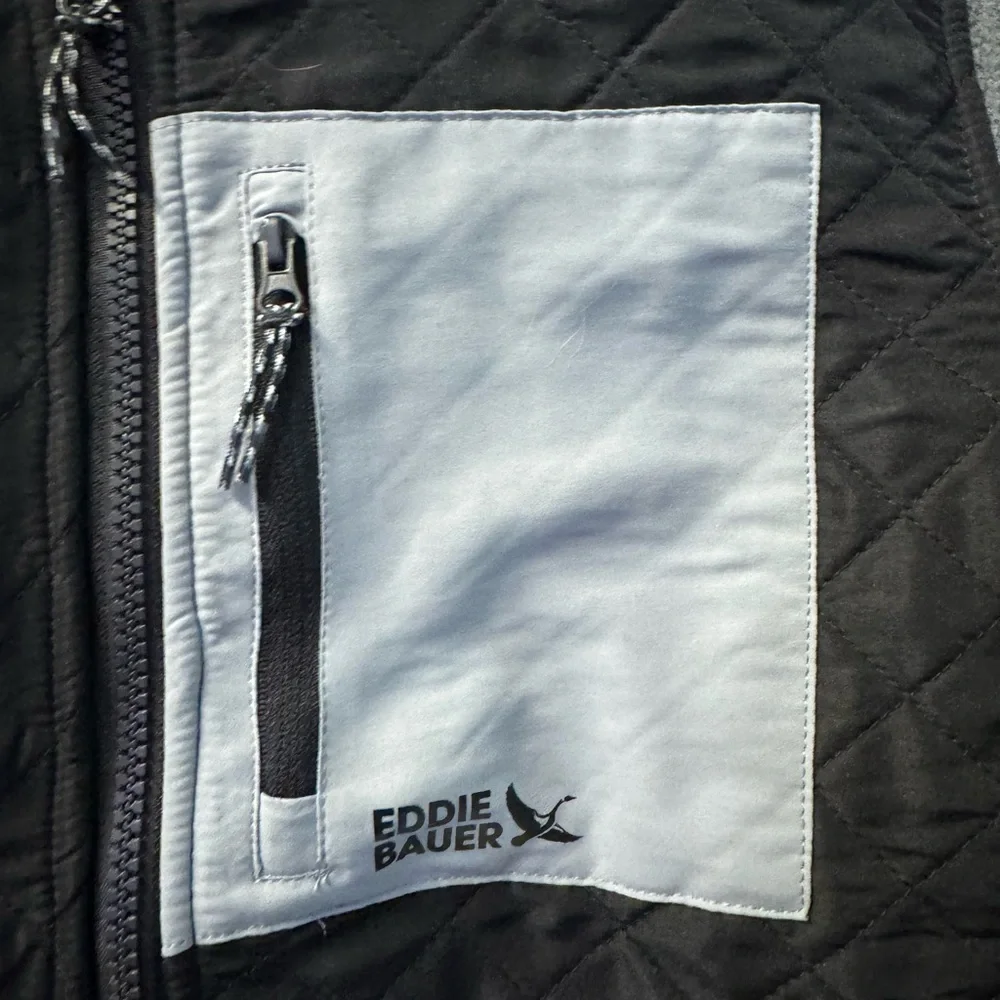 Kids large 10/12 Eddie Bauer Black and Gray  Jacket